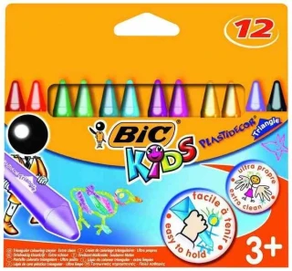 Bic Plastidecor Üçgen Pastel Boya 12 Li