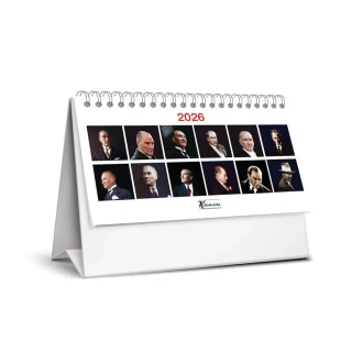 Keskin Color Karton Üçgen Masa Takvimi Atatürk Mtk-820 600129-99 (2026)