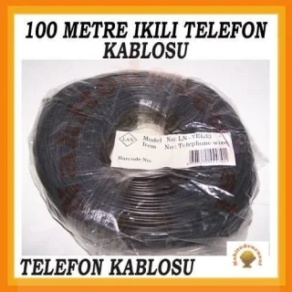 Köken Ln-tel33 100 Metre Telefon Kablosu Siyah
