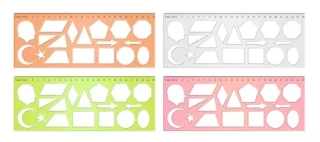 Hatas 25 Cm Geometrik Şekiller Şablon U 02285