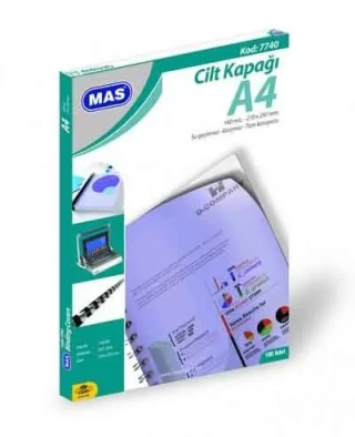 Mas A4 160mic Cilt Kapağı Buzlu Mat 100 Lü 7740