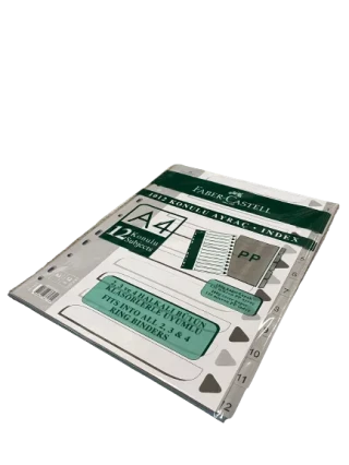 Faber Castell A4 1-12 Rakamlı Seperatör Fc-1012 5250103