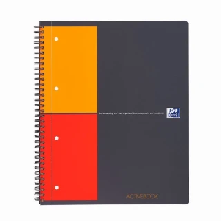 Oxford Actıve A4 Pp Kapak Spiralli Defter Kareli 80 Yp 104329