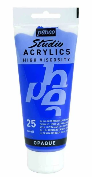 Pebeo 100 Ml Akrilik Boya Yüksek Yoğunluklu Ultramarin Mavi 25