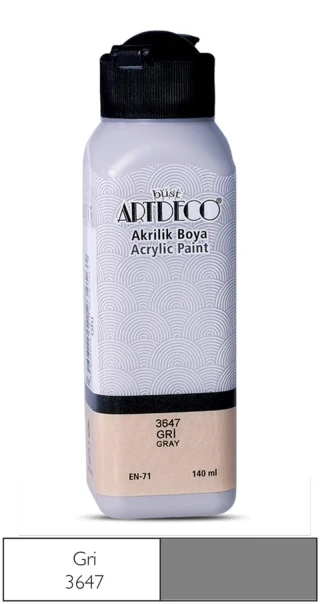Artdeco 140 Ml Akrilik Boya Gri 70r-3647