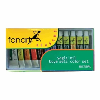 Fanart Academy 12 Ml Yağlı Boya Seti 12 Li 12999.121