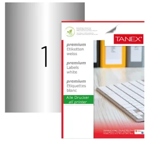 Tanex 210x297 Laser Etiket Sılver 25 Li Tw-2000
