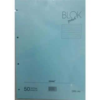 Bayındır A4 Kolej Yedek Çizgili Mavi 50 Yp 211
