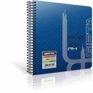 Gıpta Pass 100\4 Pp Kap.spir.renkli Defter 1290