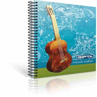 Gıpta A4 Karton Kapak Spiralli Müzik Defteri 40 Yp 1481