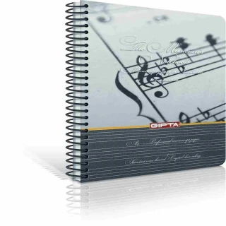 Gıpta A4 Sert Kapak Spiralli Müzik Defteri 80 Yp 1700