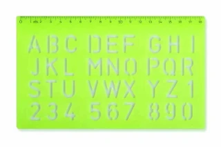Hatas Yazı Şablonu Büyük Harf 20 Mm