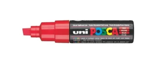 Uni Posca 8.0 Su Bazlı Poster Markörü Red Pc-8k