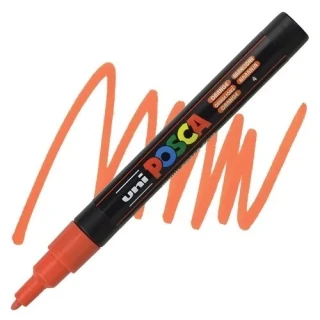 Uni Posca 0.9-1.3 Su Bazlı Poster Markörü Orange Pc-3m