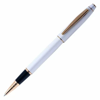 Scrikss 35 Roller Kalem Beyaz Altın Lüks Kutu