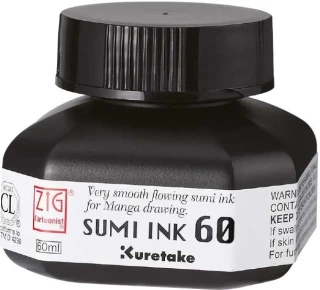 Zig 60 Ml Mangaka Sumı Tekstil Mürekkebi Siyah Cnce103-6