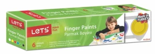 Lets 25 Ml Parmak Boyası 6 Renk 5500