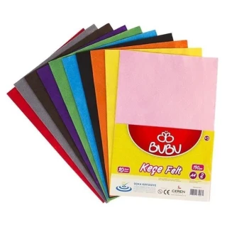 Bubu A4 2 Mm Keçe 10 Renk Ke0001