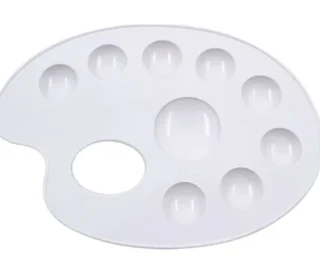 Brons Resim Paleti Plastik Küçük Br-217