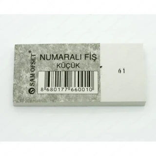 Altınyıldız Küçük Koçanlı Fiş Numaralı