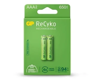 Gp Aaa 650mah Şarjlı Pil 2 Li