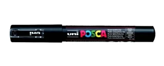 Uni Posca 0.7 Su Bazlı Poster Markörü Black Pc-1m