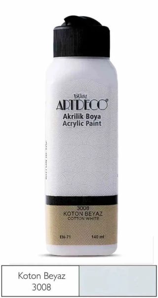 Artdeco 140 Ml Akrilik Boya Koton Beyaz 70r-3008