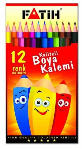 Fatih 12 Renk Tam Boy Kuruboya Kalemi 33112