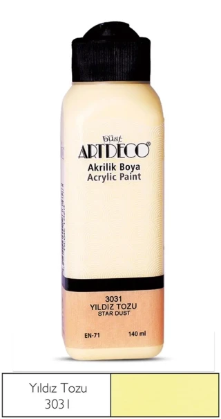 Artdeco 140 Ml Akrilik Boya Yıldız Tozu 70r-3031