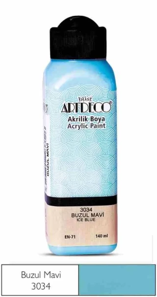 Artdeco 140 Ml Akrilik Boya Buzul Mavi 70r-3034