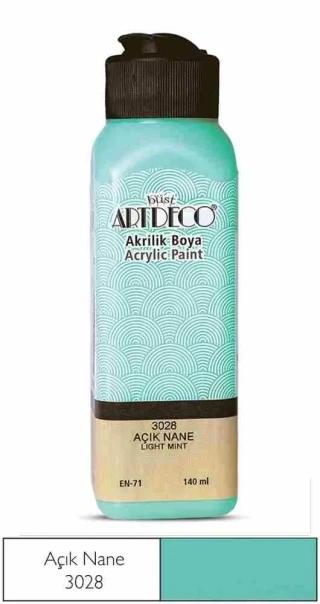 Artdeco 140 Ml Akrilik Boya Açık Nane 70r-3028