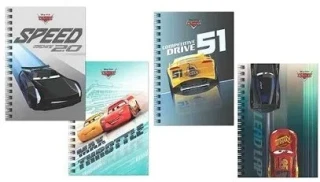 Keskin Color Cars A6 Karton Kapak Spiralli Not Defteri Çizgili 80 Yp 140400-33
