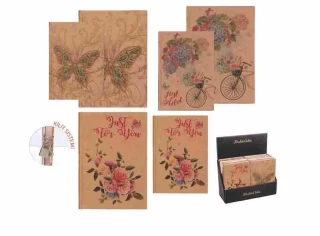 Keskin Color 14x20 Cm Sert Kapak Kraft Hatıra Defteri 96 Yp 310250-99-03
