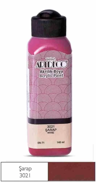 Artdeco 140 Ml Akrilik Boya Şarap 70r-3021
