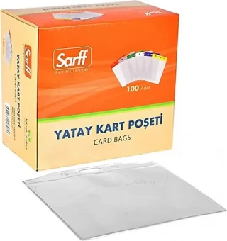 Sarff 7.5x9.5 Cm Plastik Yaka Kartı Poşeti Dikey-yatay