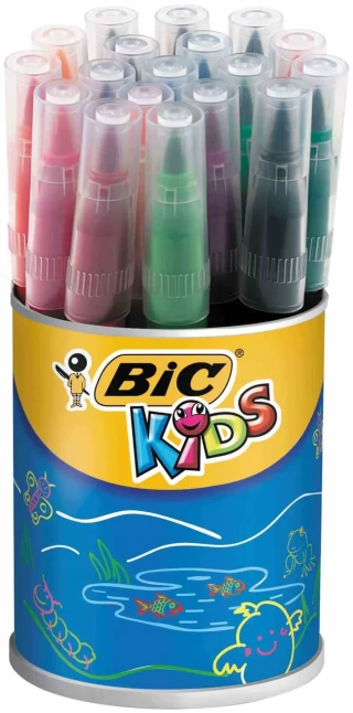 Bic Vısanuarelle X18 Fırça Uçlu Keçeli Kalem 18 Li 828965
