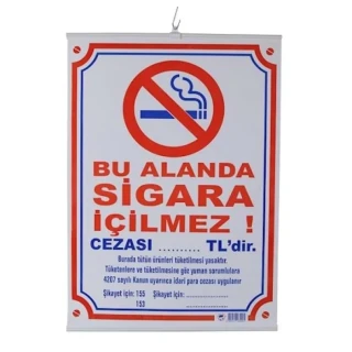 Odak 35x50 Sigara İçilmez Levhası Çıtalı