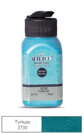 Artdeco 75 Ml Akrilik Boya Metalik Turkuaz 71l-3730