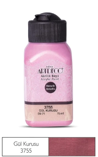 Artdeco 75 Ml Akrilik Boya Metalik Gül Kurusu 71l-3755