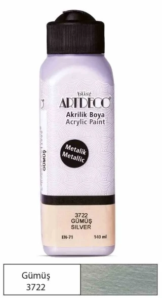 Artdeco 140 Ml Akrilik Boya Gümüş 71r-3722