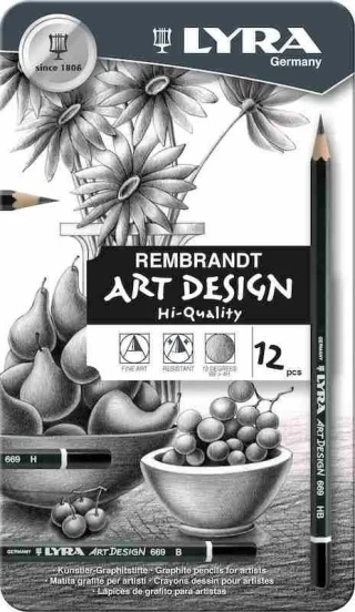 Lyra Art Design Dereceli Kalem Metal Kutu 12''li L1111120