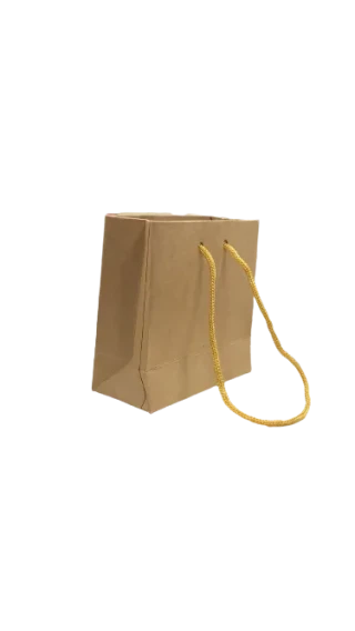 Nedi 10x10 Cm İp Saplı Kraft Karton Çanta