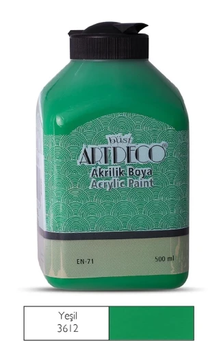 Artdeco 500 Ml Akrilik Boya Yeşil 70l-3612