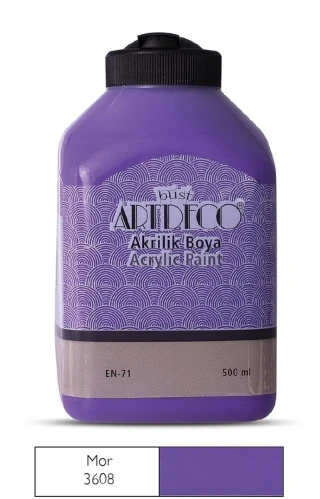 Artdeco 500 Ml Akrilik Boya Mor 70l-3608