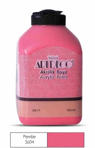 Artdeco 500 Ml Akrilik Boya Pembe 70l-3604