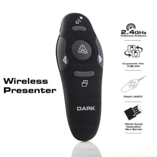 Dark Dk-ac-wp03 2.4ghz Kırmızı Lazerli Sunum Kumandası