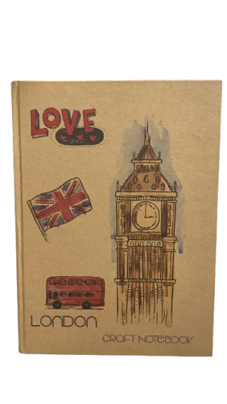 Lizy 20x28 Kraft Sert Kapak Defter Ivory Kağıt Çizgili 140 Yp Kf510ç