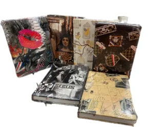 Lizy Collection 14x20 Baskılı Suni Deri Kapak Defter Çizgili 160 Yp Bsk180ç