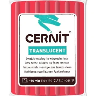 Cernit Fırınlanabilir Seramik Hamuru 56 Gr Yarı Saydam Yakut Kırmızı 56474