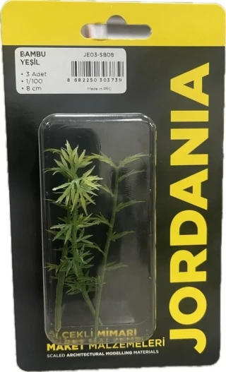 Jordanıa 1\100 8 Cm Bambu Ağaç 3"lü Yeşil Sb08